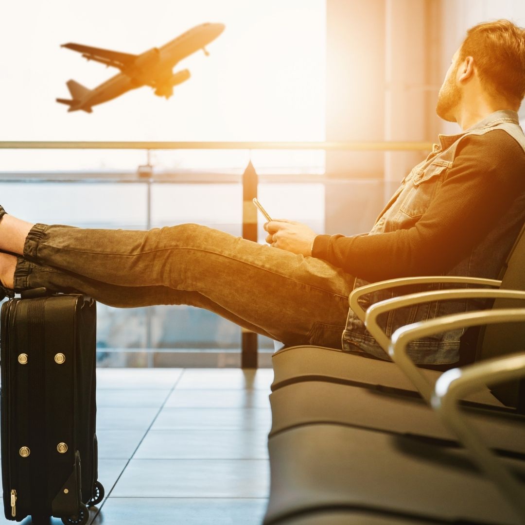 Airplane + dental suitcase